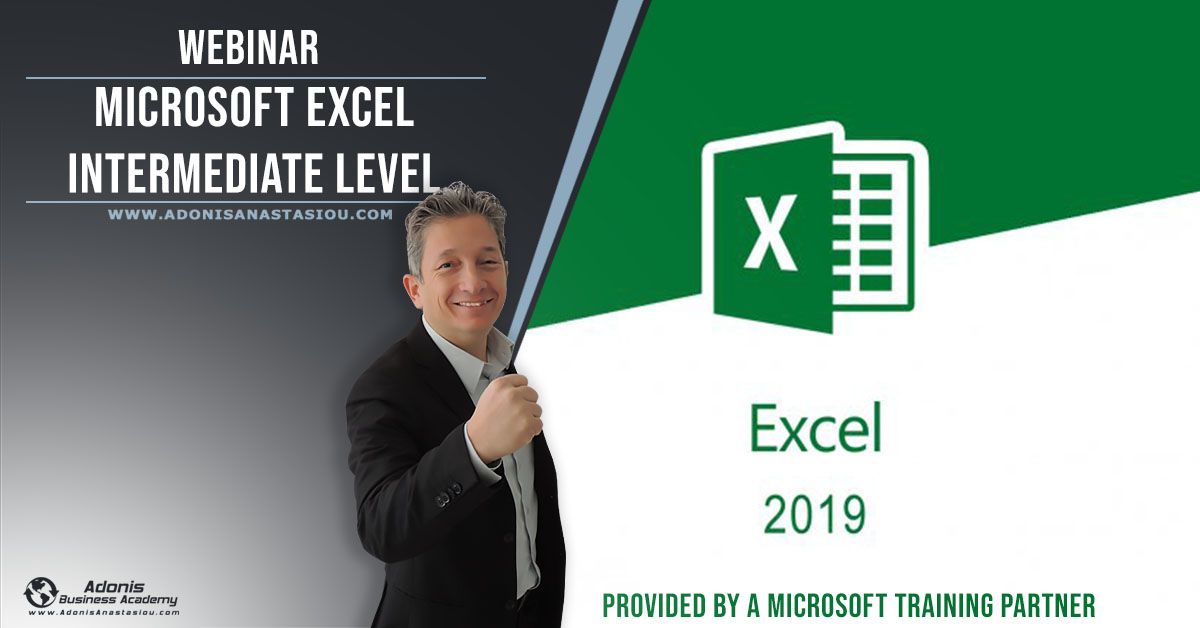 Webinar Microsoft Excel Intermediate Level Cyprus